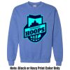 Adult Heavy Blend Heather Royal or Red 60/40 Fleece Crew (S) Thumbnail