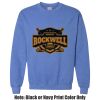Adult Heavy Blend Heather Royal or Red 60/40 Fleece Crew (S) Thumbnail
