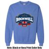 Adult Heavy Blend Heather Royal or Red 60/40 Fleece Crew (S) Thumbnail