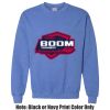 Adult Heavy Blend Heather Royal or Red 60/40 Fleece Crew (S) Thumbnail