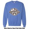 Adult Heavy Blend Heather Royal or Red 60/40 Fleece Crew (S) Thumbnail