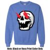 Adult Heavy Blend Heather Royal or Red 60/40 Fleece Crew (S) Thumbnail