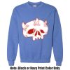 Adult Heavy Blend Heather Royal or Red 60/40 Fleece Crew (S) Thumbnail