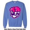Adult Heavy Blend Heather Royal or Red 60/40 Fleece Crew (S) Thumbnail