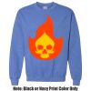 Adult Heavy Blend Heather Royal or Red 60/40 Fleece Crew (S) Thumbnail