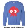 Adult Heavy Blend Heather Royal or Red 60/40 Fleece Crew (S) Thumbnail