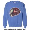 Adult Heavy Blend Heather Royal or Red 60/40 Fleece Crew (S) Thumbnail
