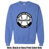 Adult Heavy Blend Heather Royal or Red 60/40 Fleece Crew (S) Thumbnail