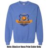 Adult Heavy Blend Heather Royal or Red 60/40 Fleece Crew (S) Thumbnail