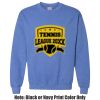 Adult Heavy Blend Heather Royal or Red 60/40 Fleece Crew (S) Thumbnail