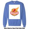 Adult Heavy Blend Heather Royal or Red 60/40 Fleece Crew (S) Thumbnail
