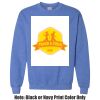 Adult Heavy Blend Heather Royal or Red 60/40 Fleece Crew (S) Thumbnail