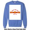 Adult Heavy Blend Heather Royal or Red 60/40 Fleece Crew (S) Thumbnail