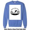 Adult Heavy Blend Heather Royal or Red 60/40 Fleece Crew (S) Thumbnail