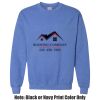 Adult Heavy Blend Heather Royal or Red 60/40 Fleece Crew (S) Thumbnail