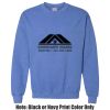 Adult Heavy Blend Heather Royal or Red 60/40 Fleece Crew (S) Thumbnail