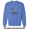 Adult Heavy Blend Heather Royal or Red 60/40 Fleece Crew (S) Thumbnail