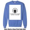 Adult Heavy Blend Heather Royal or Red 60/40 Fleece Crew (S) Thumbnail