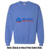 Adult Heavy Blend Heather Royal or Red 60/40 Fleece Crew (S) Thumbnail
