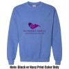 Adult Heavy Blend Heather Royal or Red 60/40 Fleece Crew (S) Thumbnail