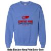 Adult Heavy Blend Heather Royal or Red 60/40 Fleece Crew (S) Thumbnail