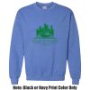 Adult Heavy Blend Heather Royal or Red 60/40 Fleece Crew (S) Thumbnail