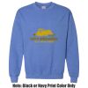 Adult Heavy Blend Heather Royal or Red 60/40 Fleece Crew (S) Thumbnail