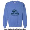 Adult Heavy Blend Heather Royal or Red 60/40 Fleece Crew (S) Thumbnail