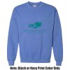 Adult Heavy Blend Heather Royal or Red 60/40 Fleece Crew (S) Thumbnail
