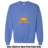 Adult Heavy Blend Heather Royal or Red 60/40 Fleece Crew (S) Thumbnail