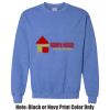Adult Heavy Blend Heather Royal or Red 60/40 Fleece Crew (S) Thumbnail