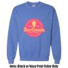Adult Heavy Blend Heather Royal or Red 60/40 Fleece Crew (S) Thumbnail