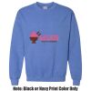 Adult Heavy Blend Heather Royal or Red 60/40 Fleece Crew (S) Thumbnail