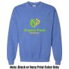 Adult Heavy Blend Heather Royal or Red 60/40 Fleece Crew (S) Thumbnail