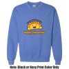 Adult Heavy Blend Heather Royal or Red 60/40 Fleece Crew (S) Thumbnail