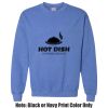 Adult Heavy Blend Heather Royal or Red 60/40 Fleece Crew (S) Thumbnail