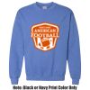 Adult Heavy Blend Heather Royal or Red 60/40 Fleece Crew (S) Thumbnail