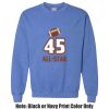 Adult Heavy Blend Heather Royal or Red 60/40 Fleece Crew (S) Thumbnail