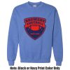 Adult Heavy Blend Heather Royal or Red 60/40 Fleece Crew (S) Thumbnail