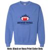 Adult Heavy Blend Heather Royal or Red 60/40 Fleece Crew (S) Thumbnail