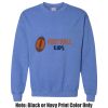 Adult Heavy Blend Heather Royal or Red 60/40 Fleece Crew (S) Thumbnail