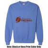 Adult Heavy Blend Heather Royal or Red 60/40 Fleece Crew (S) Thumbnail