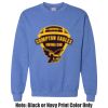 Adult Heavy Blend Heather Royal or Red 60/40 Fleece Crew (S) Thumbnail