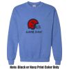 Adult Heavy Blend Heather Royal or Red 60/40 Fleece Crew (S) Thumbnail