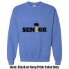 Adult Heavy Blend Heather Royal or Red 60/40 Fleece Crew (S) Thumbnail