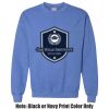 Adult Heavy Blend Heather Royal or Red 60/40 Fleece Crew (S) Thumbnail