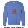 Adult Heavy Blend Heather Royal or Red 60/40 Fleece Crew (S) Thumbnail