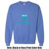 Adult Heavy Blend Heather Royal or Red 60/40 Fleece Crew (S) Thumbnail