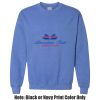 Adult Heavy Blend Heather Royal or Red 60/40 Fleece Crew (S) Thumbnail
