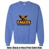 Adult Heavy Blend Heather Royal or Red 60/40 Fleece Crew (S) Thumbnail